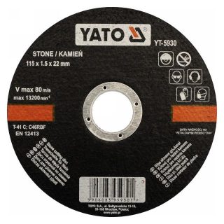 Yato vágókorong kőre 115 x 1,5 x 22 mm
