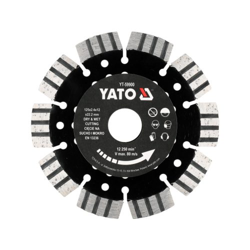 Yato gyémánt vágókorong betonhoz 125 mm
