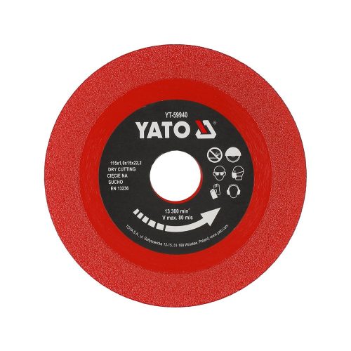 Yato gyémánt csempevágó és üvegvágó 115 x 22,2 mm
