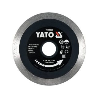   Yato gyémánt vágókorong 115 x 1,6 x 10 x 22,2 mm folytonos
