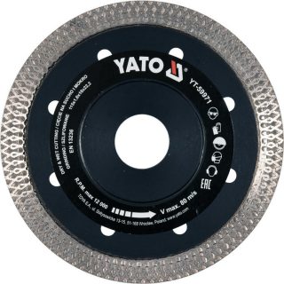   Yato gyémánt vágókorong 115 x 1,6 x 10 x 22,2 mm folytonos

