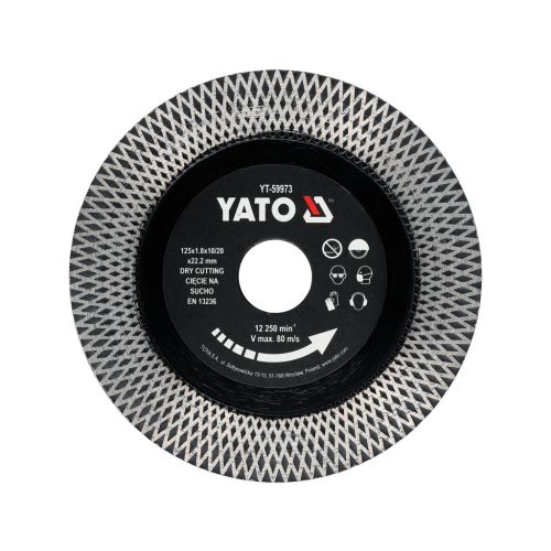 Yato kerámiavágókorong száraz 125 mm
