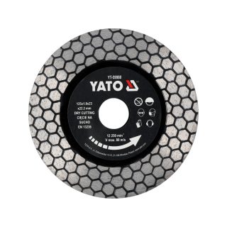   Yato gyémánt vágókorong legkeményebb csempékhez, száraz 125mm
