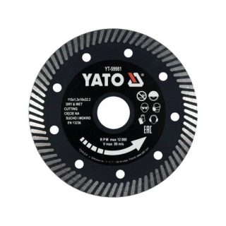 Yato gyémánt vágókorong 115 x 1,3 x 10 x 22,2 mm turbó
