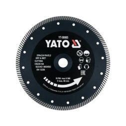 Yato gyémánt vágókorong 230 x 2,0 x 10 x 22,2 mm turbó