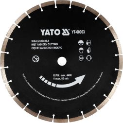 Yato gyémánt vágókorong 350 x 3,4 x 10,0 x 25,4 mm szegmentált