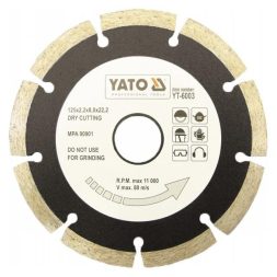 Yato gyémánt vágókorong 180 x 2,5 x 8,0 x 22,2 mm szegmentált