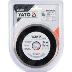 Yato gyémánt vágókorong 125 x 2,2 x 5,3 x 22,2 mm folytonos