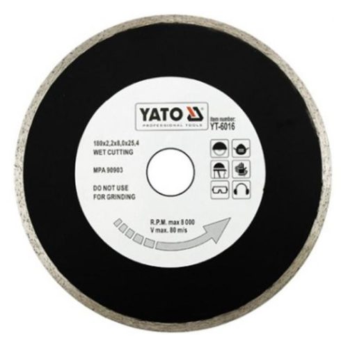   Yato gyémánt vágókorong 200 x 2,2 x 5,3 x 25,4 mm folytonos
