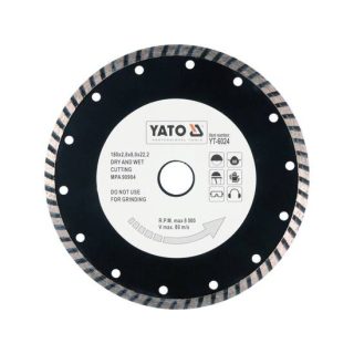 Yato gyémánt vágókorong 180 x 2,8 x 8,0 x 22,2 mm turbo
