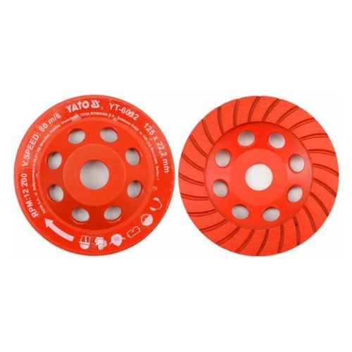 Yato gyémánt fazékkorong 125 x 22,2 mm
