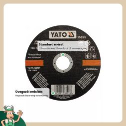 Yato vágókorong fémre 125 x 1,2 x 22 mm inox