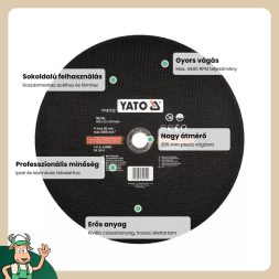 Yato vágókorong fémre 355 x 3,2 x 25,4 mm