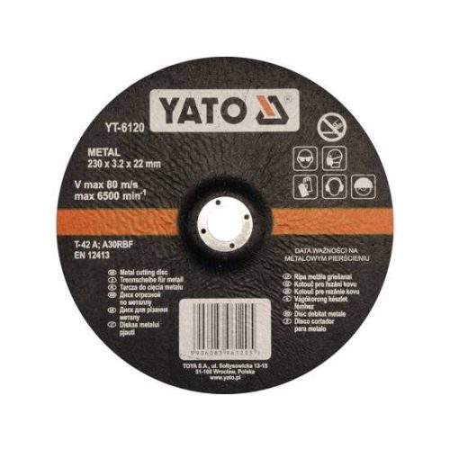 Yato vágókorong fémre 230 x 3,2 x 22,2 mm
