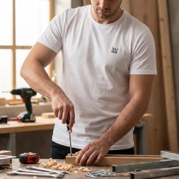 Yato környakas póló S-es méret fehér