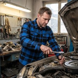 Yato kockás ing XXL-es méret kék