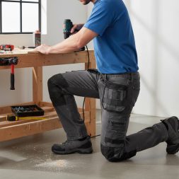 Yato munkavédelmi farmer hosszúnadrág L/XL-es méret 17 zsebes szürke