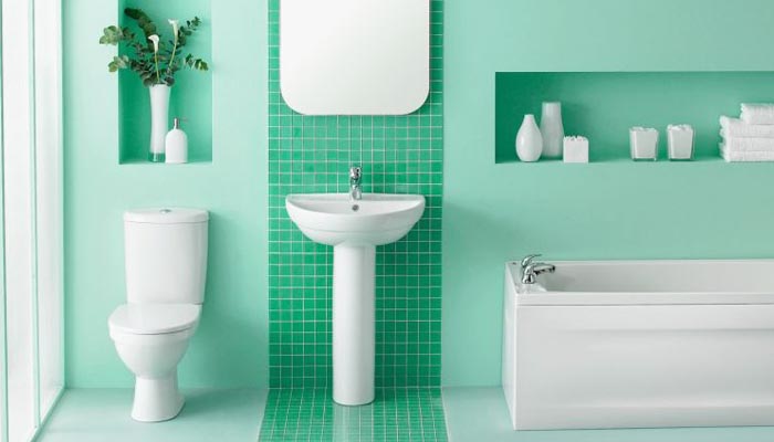 Zöld fürdőszoba